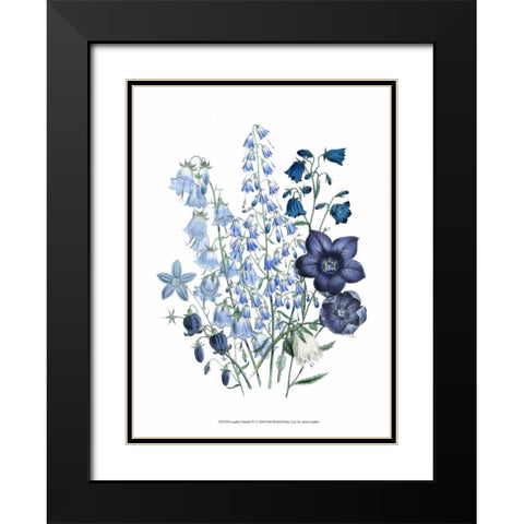 Loudon Florals IV Black Modern Wood Framed Art Print with Double Matting by Loudon, Jane