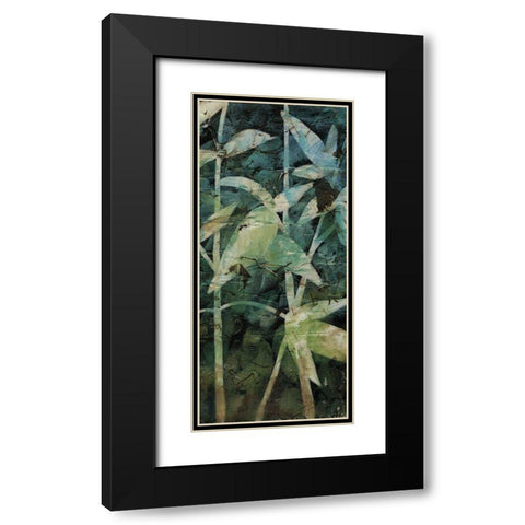 Mystic Reflections Panel II Black Modern Wood Framed Art Print with Double Matting by Meagher, Megan