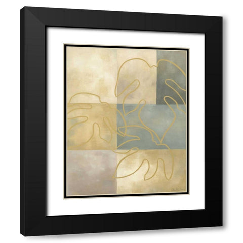 Arbor Leaves I Black Modern Wood Framed Art Print with Double Matting by Zarris, Chariklia