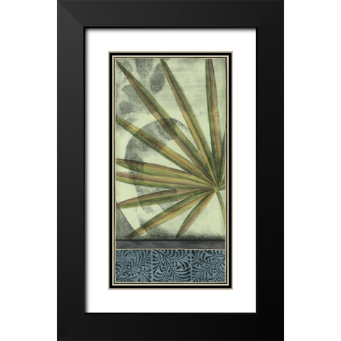 Small Sophisticated Palm I Black Modern Wood Framed Art Print with Double Matting by Goldberger, Jennifer