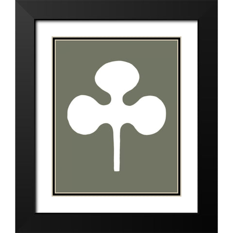 Simple Silhouette VII Black Modern Wood Framed Art Print with Double Matting by Vision Studio