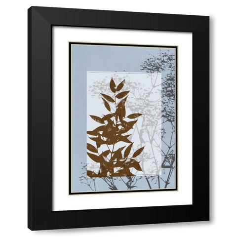 Small Translucent Wildflowers V Black Modern Wood Framed Art Print with Double Matting by Goldberger, Jennifer