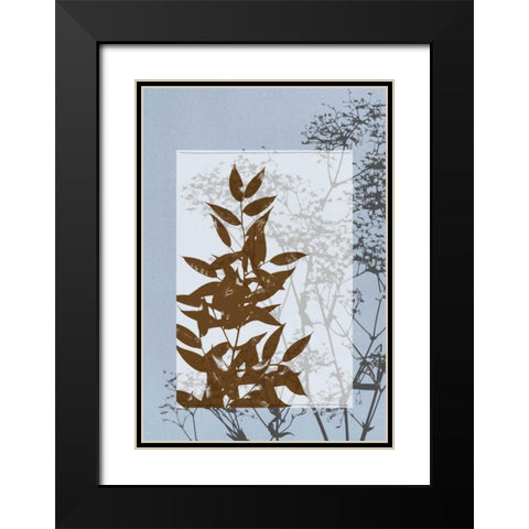 Small Translucent Wildflowers V Black Modern Wood Framed Art Print with Double Matting by Goldberger, Jennifer