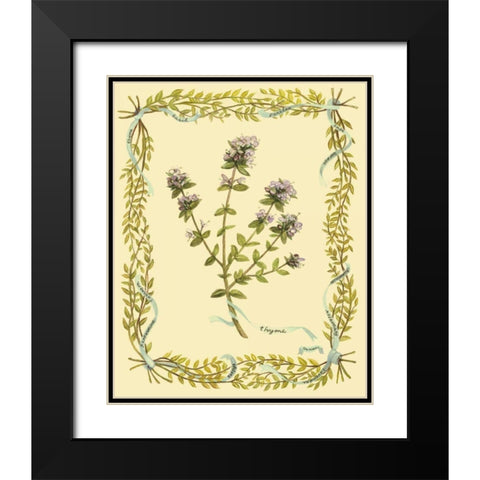 Small Thyme Black Modern Wood Framed Art Print with Double Matting by Russell, Wendy