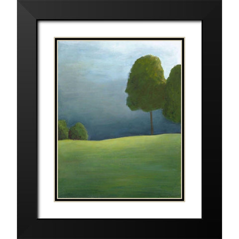 Twilight I Black Modern Wood Framed Art Print with Double Matting by Zarris, Chariklia