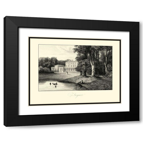 View of Frogmore Black Modern Wood Framed Art Print with Double Matting by Hakewill, James