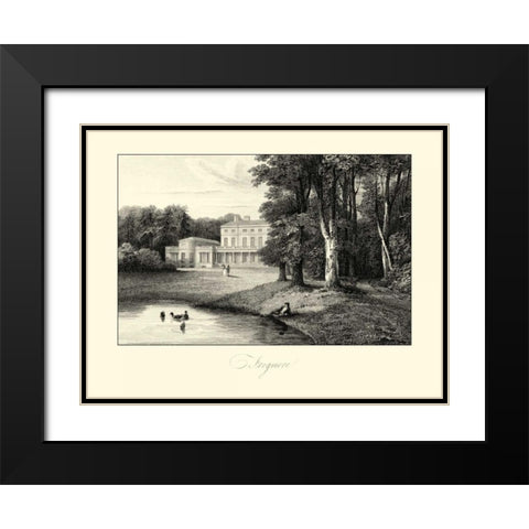 View of Frogmore Black Modern Wood Framed Art Print with Double Matting by Hakewill, James