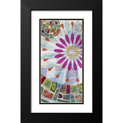 Midway Panels II Black Modern Wood Framed Art Print with Double Matting by Burghardt, James