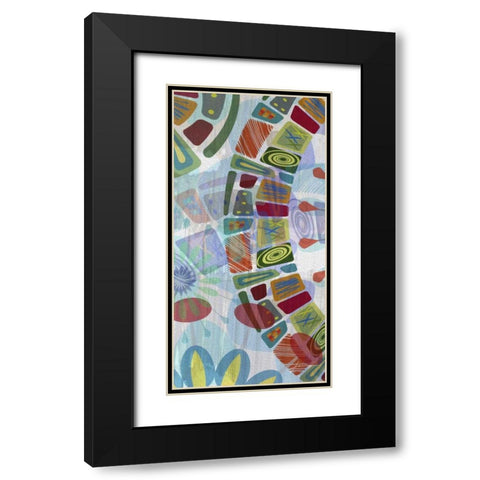 Midway Panels III Black Modern Wood Framed Art Print with Double Matting by Burghardt, James
