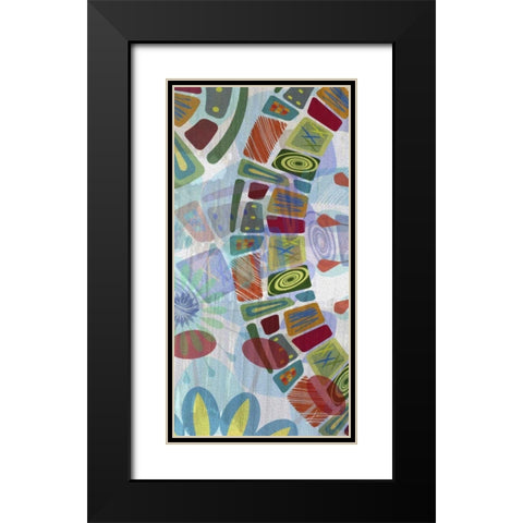 Midway Panels III Black Modern Wood Framed Art Print with Double Matting by Burghardt, James