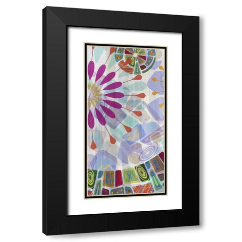 Midway Panels IV Black Modern Wood Framed Art Print with Double Matting by Burghardt, James