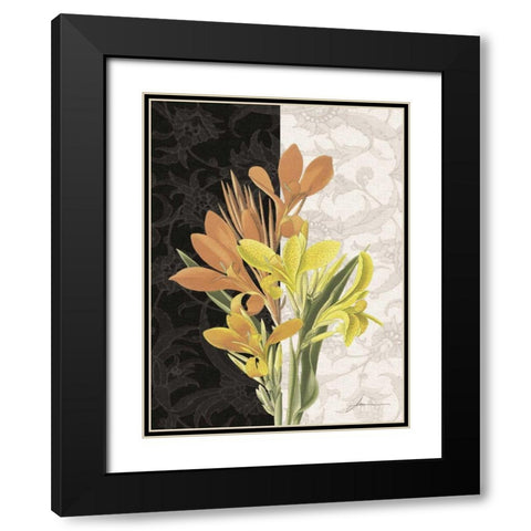 Centerpiece I Black Modern Wood Framed Art Print with Double Matting by Burghardt, James