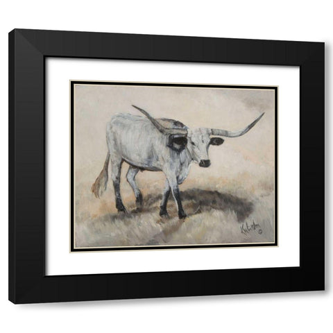 Step in Time Black Modern Wood Framed Art Print with Double Matting by Winkler, Kathy