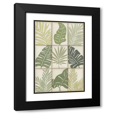 Verdant 9-Patch Black Modern Wood Framed Art Print with Double Matting by Vess, June Erica