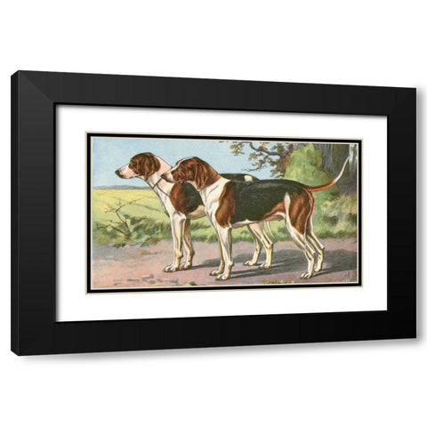 Mans Best Friend VII Black Modern Wood Framed Art Print with Double Matting by Unknown