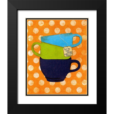 The Little Things Black Modern Wood Framed Art Print with Double Matting by DeDonato, Jennifer