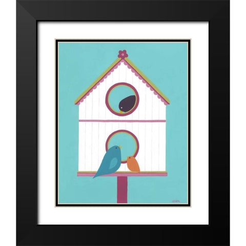 Home Tweet Home IV Black Modern Wood Framed Art Print with Double Matting by Vess, June Erica