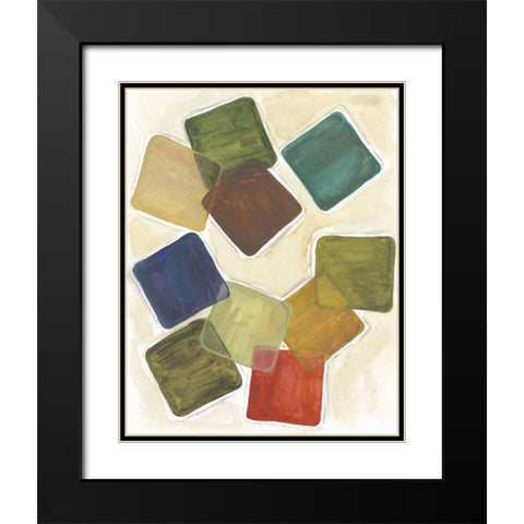 Color Bloc I Black Modern Wood Framed Art Print with Double Matting by Choate, Lisa
