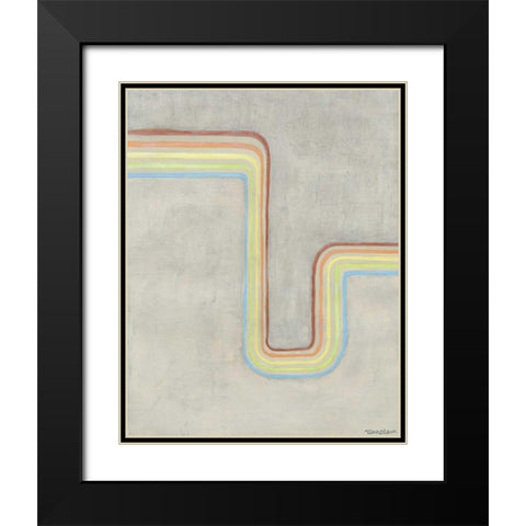 Retro Rhythm I Black Modern Wood Framed Art Print with Double Matting by Lam, Vanna