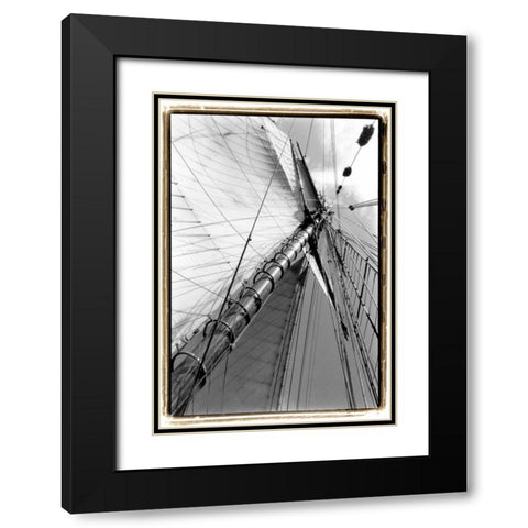 Set Sail II Black Modern Wood Framed Art Print with Double Matting by DeNardo, Laura