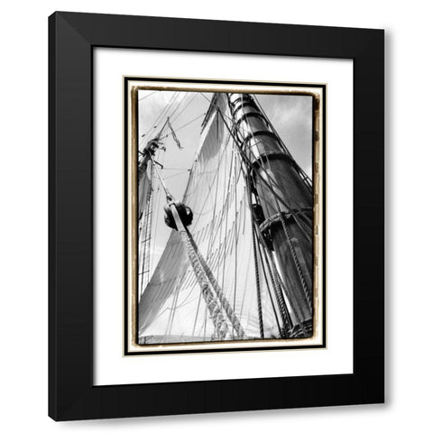Set Sail III Black Modern Wood Framed Art Print with Double Matting by DeNardo, Laura