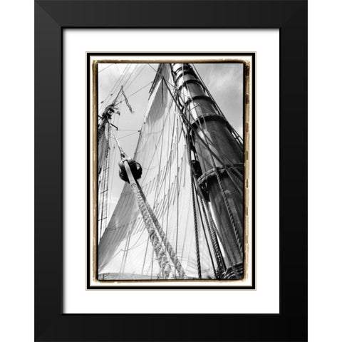 Set Sail III Black Modern Wood Framed Art Print with Double Matting by DeNardo, Laura