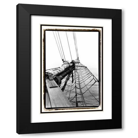 Set Sail IV Black Modern Wood Framed Art Print with Double Matting by DeNardo, Laura