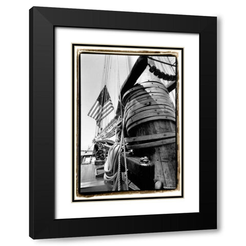 Set Sail V Black Modern Wood Framed Art Print with Double Matting by DeNardo, Laura