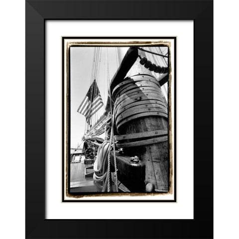 Set Sail V Black Modern Wood Framed Art Print with Double Matting by DeNardo, Laura