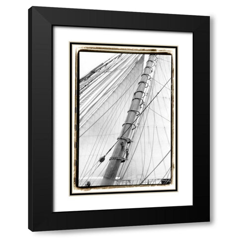 Set Sail VI Black Modern Wood Framed Art Print with Double Matting by DeNardo, Laura