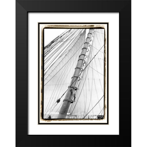 Set Sail VI Black Modern Wood Framed Art Print with Double Matting by DeNardo, Laura