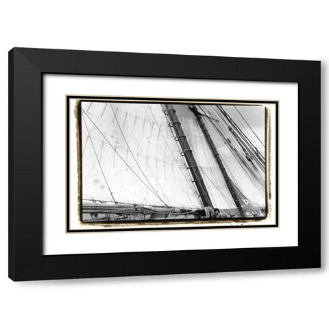 Undersail III Black Modern Wood Framed Art Print with Double Matting by DeNardo, Laura