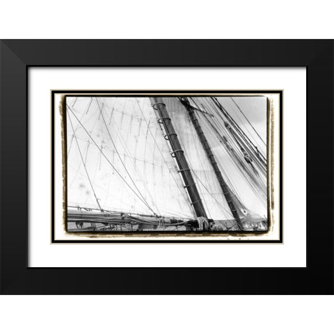 Undersail III Black Modern Wood Framed Art Print with Double Matting by DeNardo, Laura