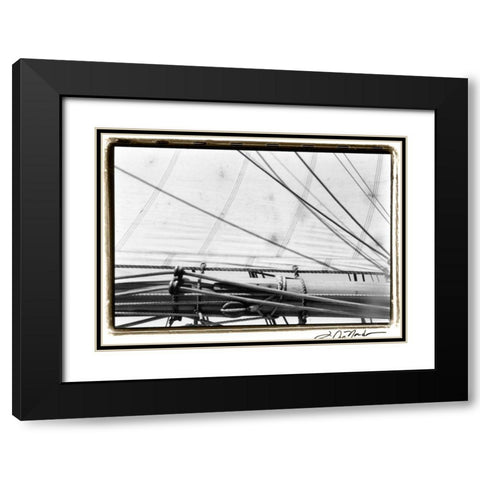 Undersail IV Black Modern Wood Framed Art Print with Double Matting by DeNardo, Laura