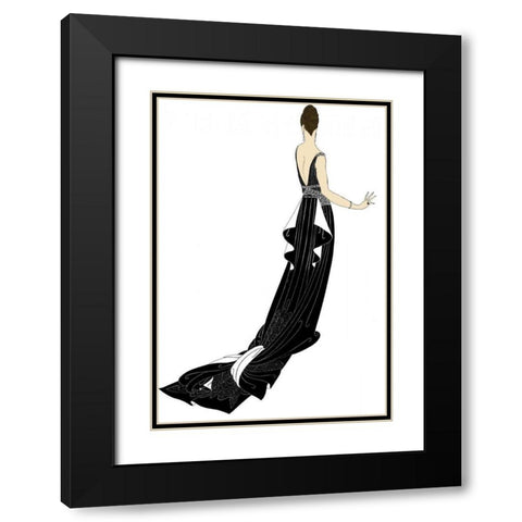 Sophisticated Ladies I Black Modern Wood Framed Art Print with Double Matting by Vision Studio