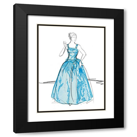 Night on the Town III Black Modern Wood Framed Art Print with Double Matting by Vision Studio