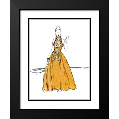 Night on the Town IV Black Modern Wood Framed Art Print with Double Matting by Vision Studio