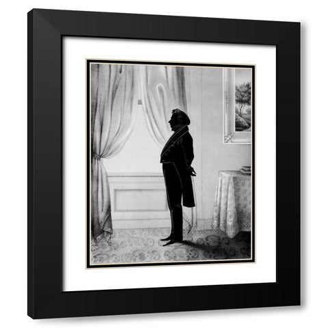 Men of Distinction II Black Modern Wood Framed Art Print with Double Matting by Brown, William Henry