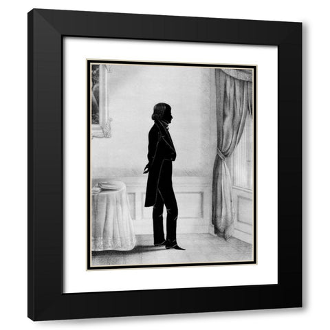 Men of Distinction III Black Modern Wood Framed Art Print with Double Matting by Brown, William Henry