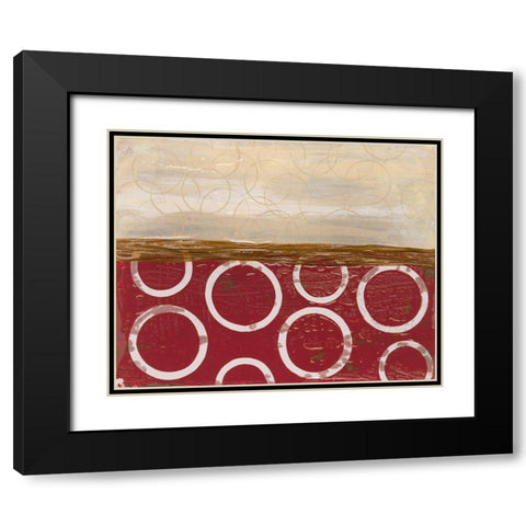 Going in Circles II Black Modern Wood Framed Art Print with Double Matting by Avondet, Natalie