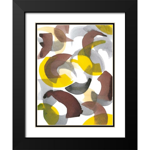 Parenthesis II Black Modern Wood Framed Art Print with Double Matting by Fuchs, Jodi