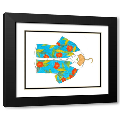 Beach Wear IV Black Modern Wood Framed Art Print with Double Matting by Goldberger, Jennifer