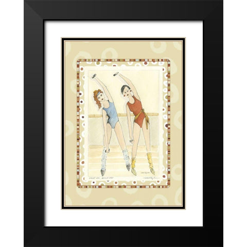 Waist Not, Want Not Black Modern Wood Framed Art Print with Double Matting by Taylor, Kris