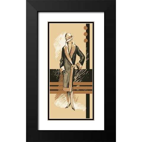 Large Retro Fashion Black Modern Wood Framed Art Print with Double Matting by Unkown
