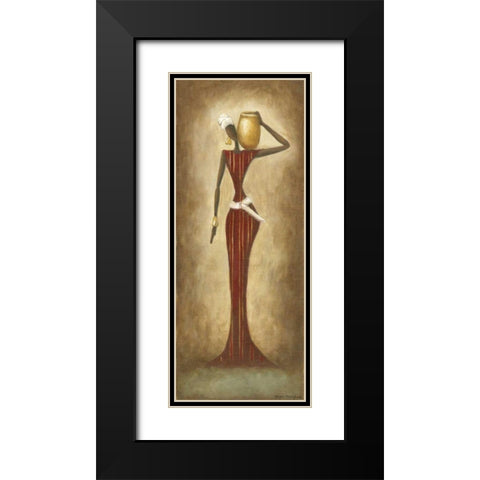 Strength Black Modern Wood Framed Art Print with Double Matting by Meagher, Megan