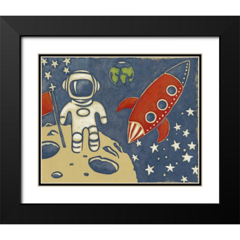 Space Explorer I Black Modern Wood Framed Art Print with Double Matting by Zarris, Chariklia