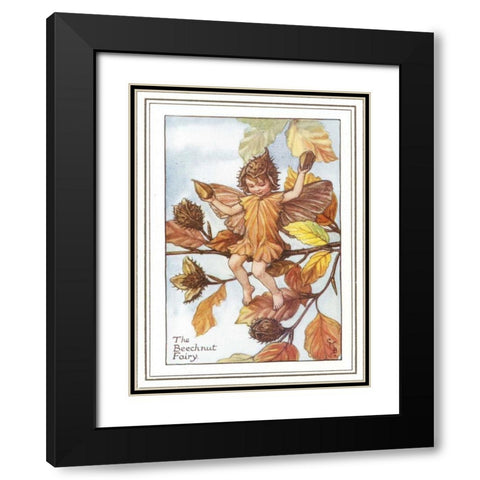 The Beechnut Fairy Black Modern Wood Framed Art Print with Double Matting by Vision Studio