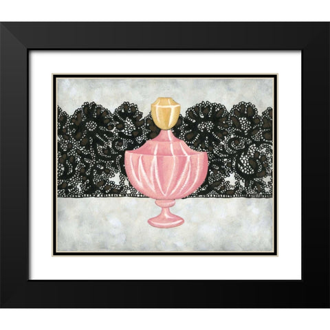 Femme Boudoir IX Black Modern Wood Framed Art Print with Double Matting by Zarris, Chariklia