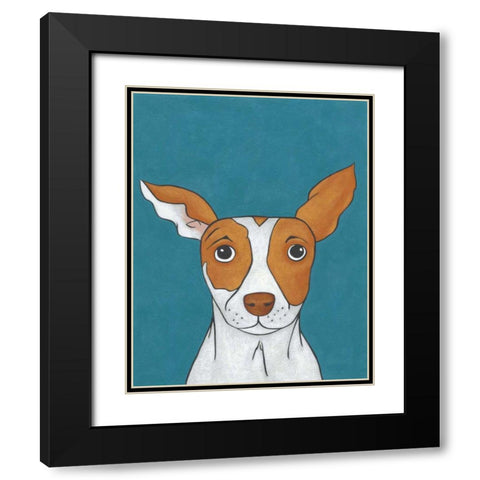 Pet Portraits II Black Modern Wood Framed Art Print with Double Matting by Zarris, Chariklia