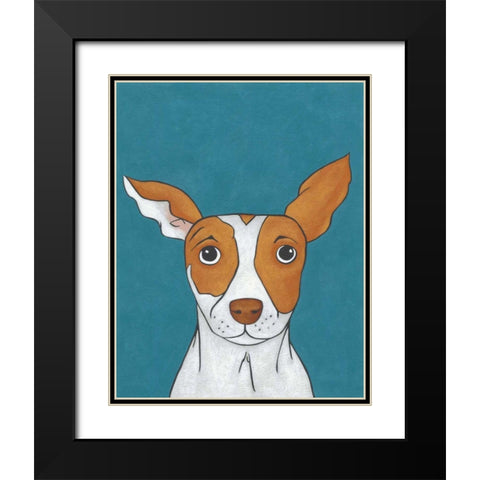 Pet Portraits II Black Modern Wood Framed Art Print with Double Matting by Zarris, Chariklia